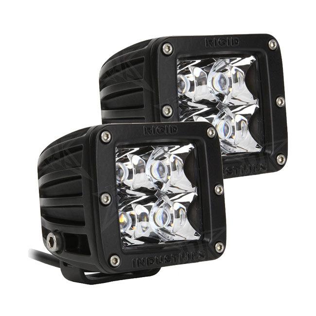 Rigid industries dually led light - amber spot (pair)