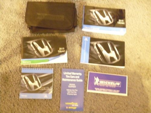 2010 honda odyssey owners manual set no reserve!!!!! free shipping!!!!!