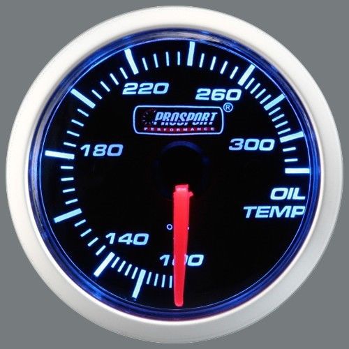 Prosport performance series blue 52mm oil temperature gauge