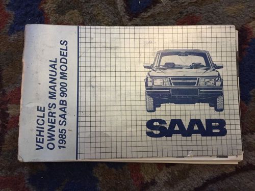 1985 original saab 900 owners manual service guide book 85 glovebox factory oem