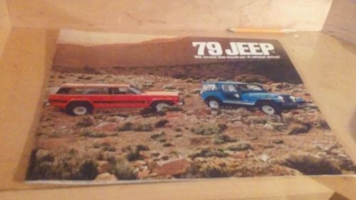 Vintage 79 jeep brochure