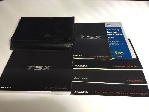 2014 acura tsx owners manual set with case - clean free  same day shipping