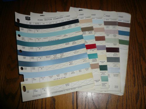 1960 ford acme color chip paint sample