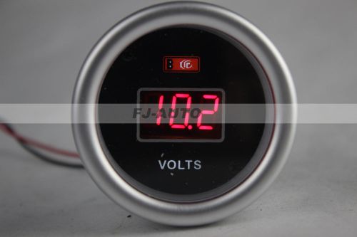 Red digital led electronic volt gauge meter for car truck 2&#034; 52mm brand new