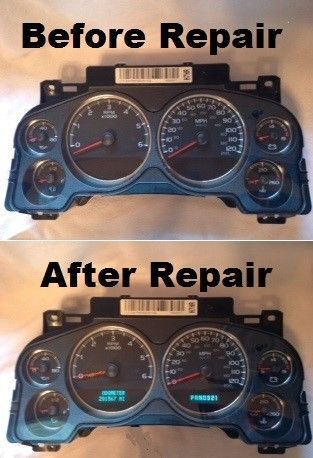 Gmc sierra, yukon, denali 2007-2014 instrument gauge cluster repair