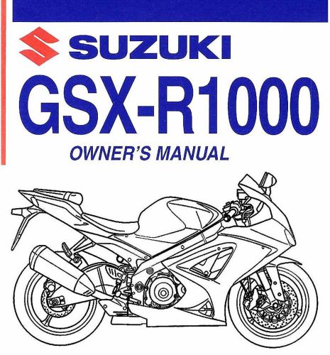 2008 suzuki gsx-r1000 motorcycle owners manual -suzuki-gsxr1000-gsx r 1000