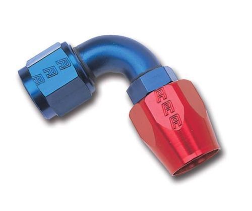 Russell 610160 full flow swivel hose end fitting 90 degree an6
