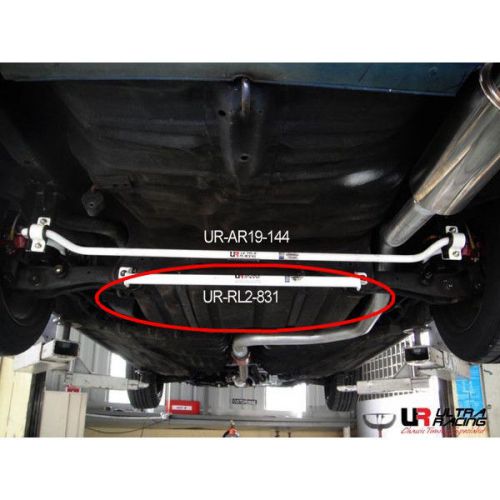 Ultra racing 2-point rear lower bar 88-91 honda civic crx ef (ur-rl2-831)