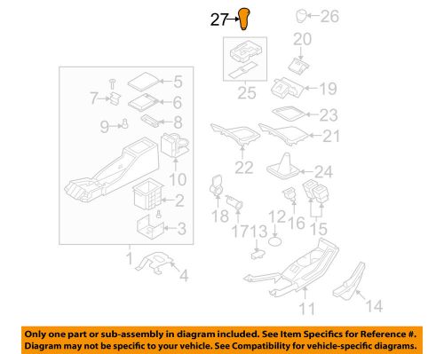 Subaru oem 2007 impreza center console-shift knob 35126fe080