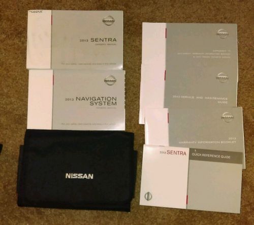 2013 nissan sentra owners manual with case