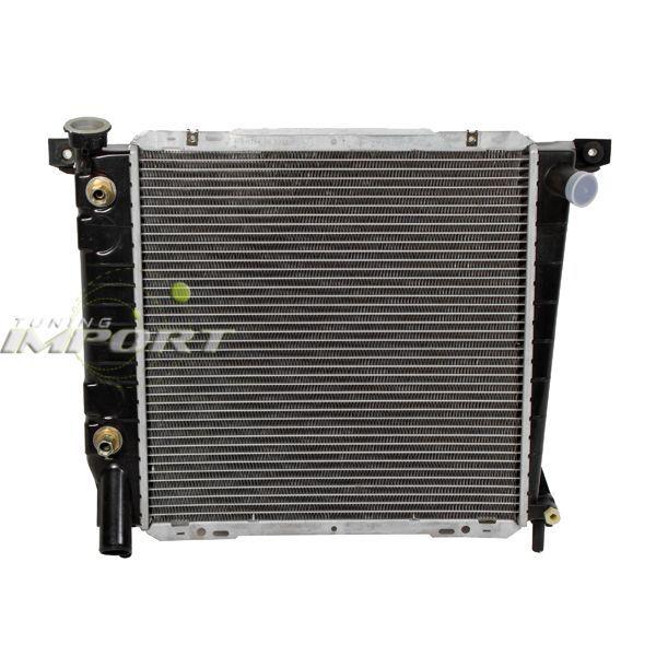 1985-1990 ford bronco 2.8l v6 2-row cooling radiator a/t replacement assembly