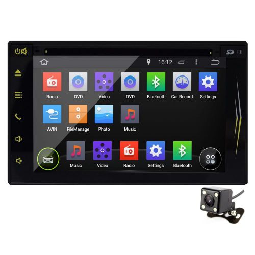 Double 2din android 4.4 6.2&#034; car dvd player gps wifi 3g radio ipod av-in camera