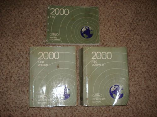 2000 ford f150 shop manual set original service books repair + wiring harley