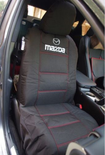 Pair superior quality airbag safe canvas mazda universal size seat covers