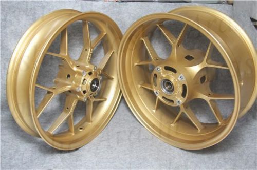 Cnc front/rear wheel rim for honda cbr1000rr 2012-2014 gold f04