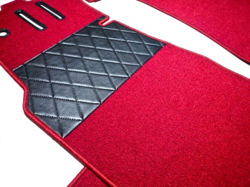 Mercedes ponton w180 w128 220 a s se 1954-1960 premium dark red loop floor mats