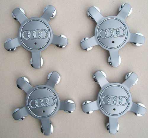 4 pcs oem wheel center caps with five claws 8r0601165 for audi a3 q3 q5