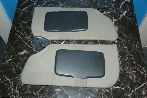 Oem gm 95-04 sunfire cavalier sun visor shade lh rh pair left right grey gray