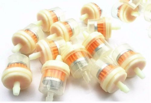 10pcs universal moto mini small engine fram plastic inline fuel/gas filter 1/4&#034;