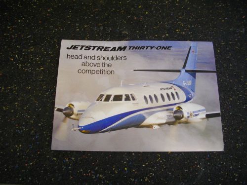 Jetstream 31 thirty one brochure catalogue airline aircraft british aerospace