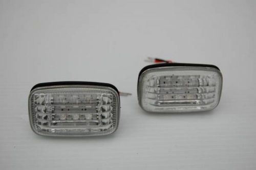 96-02 toyota land cruiser prado 90 95 clear 12-led side marker turn signal light