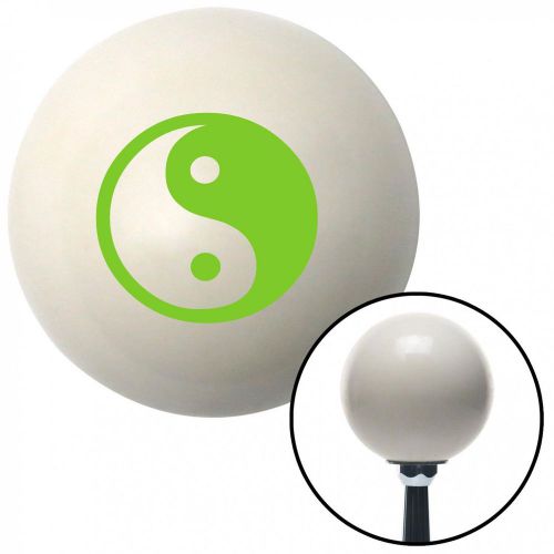 Green yin &amp; yang ivory shift knob with 16mm x 1.5 insertcover pool shift
