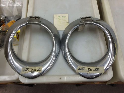 1939 - 1940 ford headlight rims - chrome