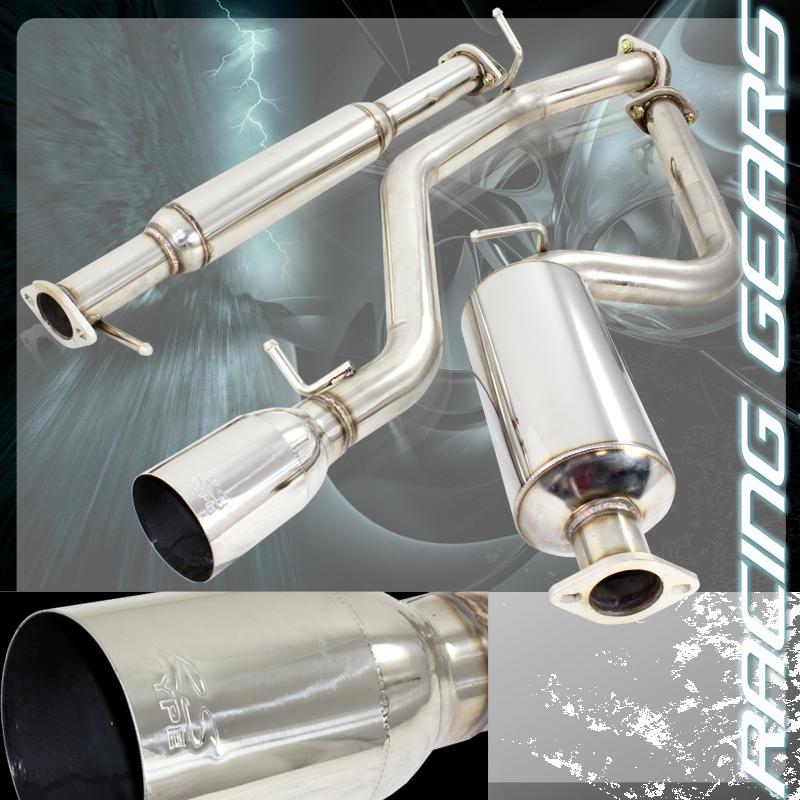 2000-2004 ford focus zx3 zx5 2.0l 2.3l 4.5" tip stainless steel exhaust catback