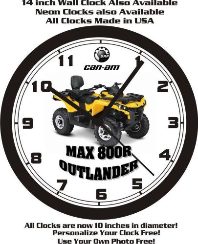 2015 can-am max 800r outlander atv wall clock-free usa ship!