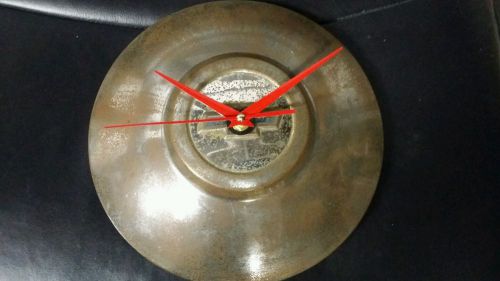 1949 chevy hub cap clock