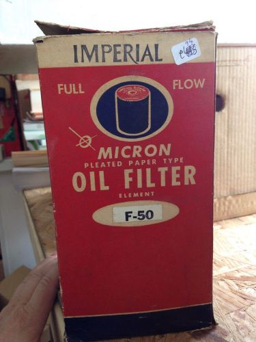 Imperial micron pleated paper type oil filter f-50