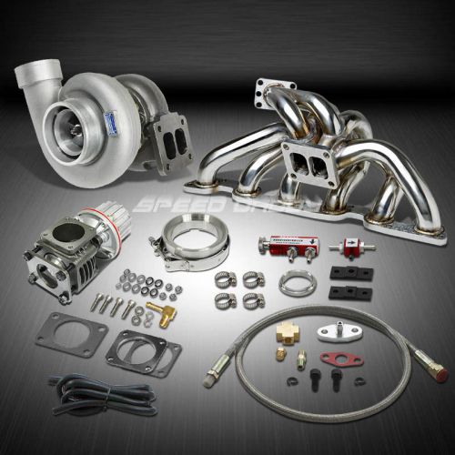 Gt45 1.05ar 800hp+boost 6pc turbo charger+manifold kit for skyline gt-r rb26de