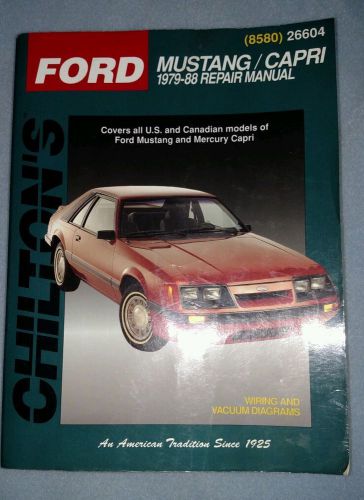 Chilton&#039;s mustang/capri 1979-88 repair manual