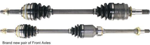 Pair new front right &amp; left cv drive axle shaft assembly for toyota camry solara