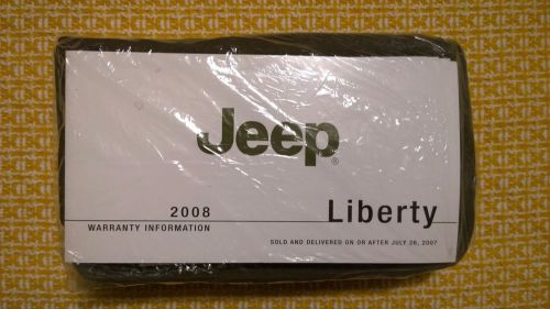 2008 jeep liberty complete owner&#039;s manual wallet great shape