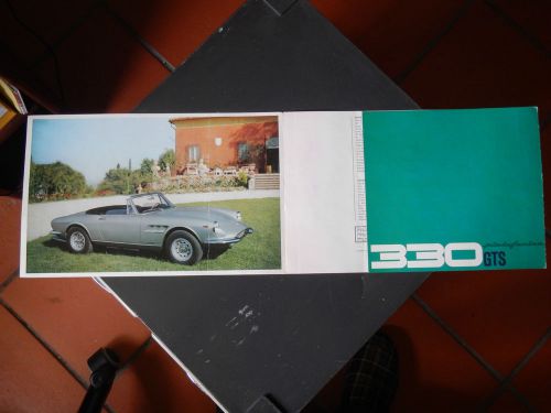 Ferrari  genuine sales brochure 1967 330 gts sports car