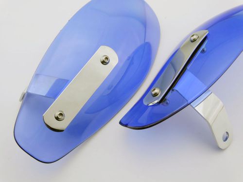 Blue cold wind hand guard deflector protector for honda motorcycle bikes custom