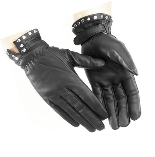 New river road womens tallahassee leather gloves, black, xl