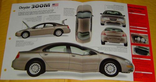 1998 1999 chrysler 300m v6 3.5 liter 253 hp smpfi imp info/specs/photo 15x9