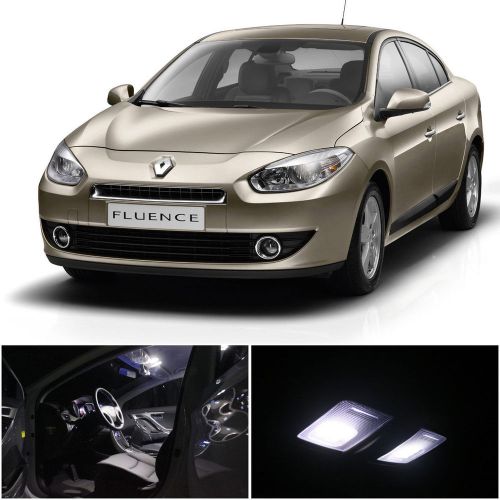 15x xenon white led interior light package for renault fluence 2009-2014