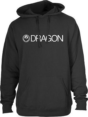 Dragon trademark mens pullover hoodie staple line black/white