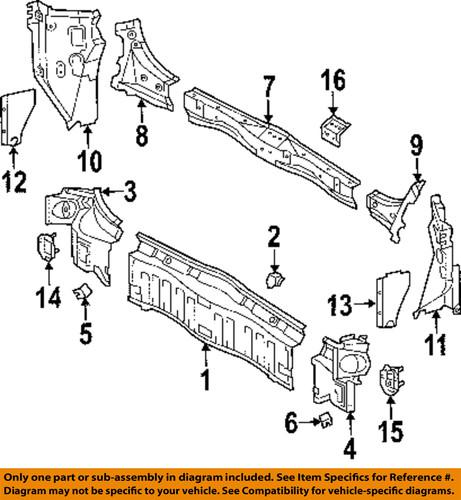 Toyota oem 5837408020 rear body-striker reinforcement