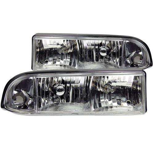 Anzo usa 111014 crystal headlight set fits 98-04 s10 blazer s10 pickup