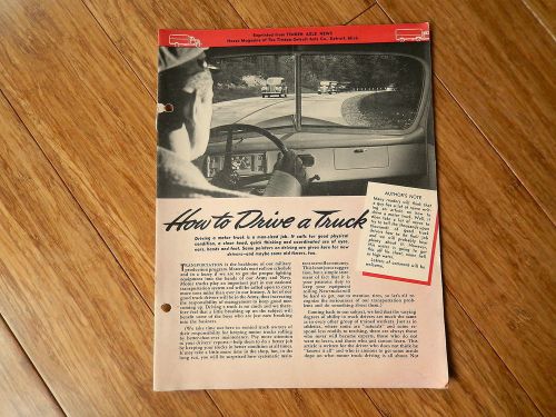 1942 timken detroit axles company news how to drive a truck 15 pages brochure