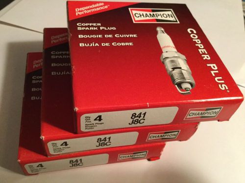 12 new champion spark plugs 841-j8c copper plus save $$$$