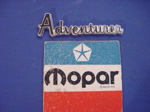 1972-73 mopar dodge pickup adventurer emblem pt# 3494974 (nice used original)