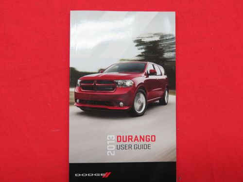 2013 dodge durango owners manual guide book