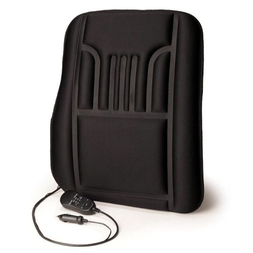 Roadpro rp-1241hm suede/black 12v heated and massaging back cushion