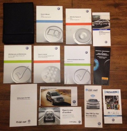 15-2015 vw tiguan owners manual with complete books &amp; case.