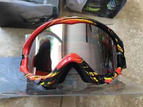 Orange black yellow white/shadow arnette series 3 mx explosive goggle dirt bike